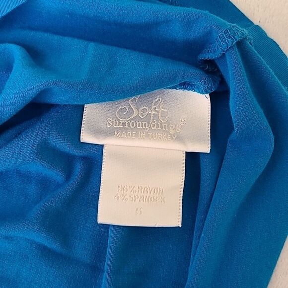 Soft Surroundings Blue Ombre Tank Top Drapey Knotted Half Sleeve Small Bundle - Picture 4 of 5